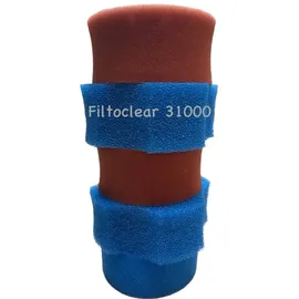 koi- und bonsaipark herdecke KH Biotec Ersatzschwamm Set passend für Oase Filtoclear 31000 Filter 3X blau/ 2X rot passend für Oase