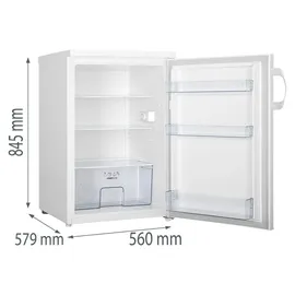 Gorenje R49DPW Kühlschrank (133 l, 845 mm hoch, Weiß)