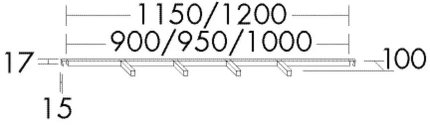Burgbad Innenorganisation 17x1200x100 , ACEN120 ACEN120