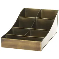 Chic Antique - Display Sortierkiste Organizer Utensilo Metall Messing