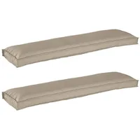 VidaXL Palettenkissen für Bank 2 Teile Taupe 150x40x8 cm