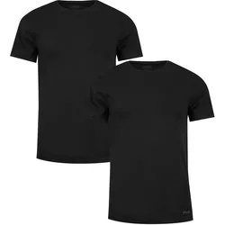 T-Shirt FILA, Herren, Gr. XXL, schwarz, Jersey, Obermaterial: 95% Baumwolle, 5% Elasthan, unifarben, klassisch, klassisch hüftbedeckend, Rundhals, Kurzarm, Shirts, mit klassischem Rundhalsausschnitt und Kurzarm