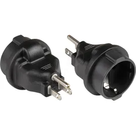 Good Connections GC PA-4502S - Netzadapter, US-Schutzkontaktstecker, Typ B, F, schwarz