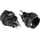 Good Connections GC PA-4502S - Netzadapter, US-Schutzkontaktstecker, Typ B, F, schwarz