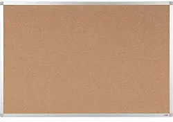 Viking Pinnwand Nicht magnetisch Wandmontage Kork 90 (B) x 0,81 (T) x 60 (H) cm Aluminium Braun