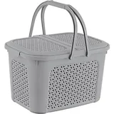 "keeeper Picknick-Korb \"inka\", 28 Liter, nordic-grey"