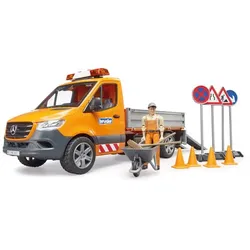 Bruder 02677 - Mercedes Benz Sprinter Kommunal mit Fahrer, Sound Modul & Zubehör