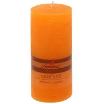 Stumpenkerzen Raureif Stumpenkerze 150 x 68 mm orange