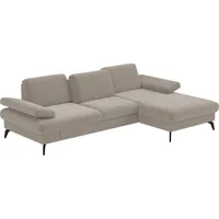 sit&more Ecksofa SIT & MORE "Morris L-Form, inkl. Sitztiefenverstellung", beige, B:275cm H:82cm T:171cm, 100% Polyester, Sofas, Ecksofa, wahlweise mit Armteilverstellung, Bettfunktion & Bettkasten