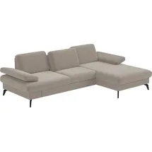 sit&more Ecksofa SIT & MORE "Morris L-Form, inkl. Sitztiefenverstellung", beige, B:275cm H:82cm T:171cm, 100% Polyester, Sofas, Ecksofa, wahlweise mit Armteilverstellung, Bettfunktion & Bettkasten