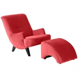 58 aufm Kessel Sessel 58aufmkessel Polyester 101 x 80 x 71 cm Rot/Schwarz retro