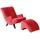 58 aufm Kessel Sessel 58aufmkessel Polyester 101 x 80 x 71 cm Rot/Schwarz retro