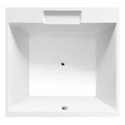 CAME Quadrat-Badewanne mit Rahmengestell 175x175x50cm, weiss