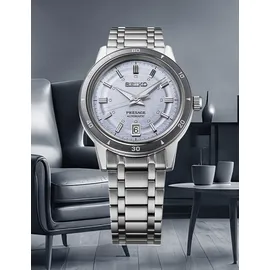 Seiko Presage Style 60's Herrenuhr Automatik Hellblau