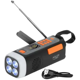 Adler AD 1920 Notfallradio schwarz