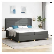 vidaXL Boxspringbett 200 x 200 cm Grau