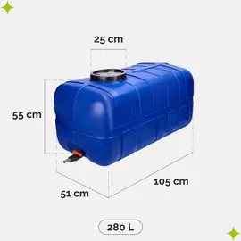 Garronda Wassertank 280 l blau