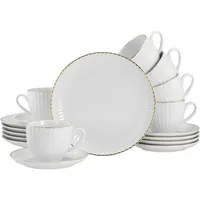 CreaTable Allegra Goldband Kaffeeservice 18-tlg. goldfarben