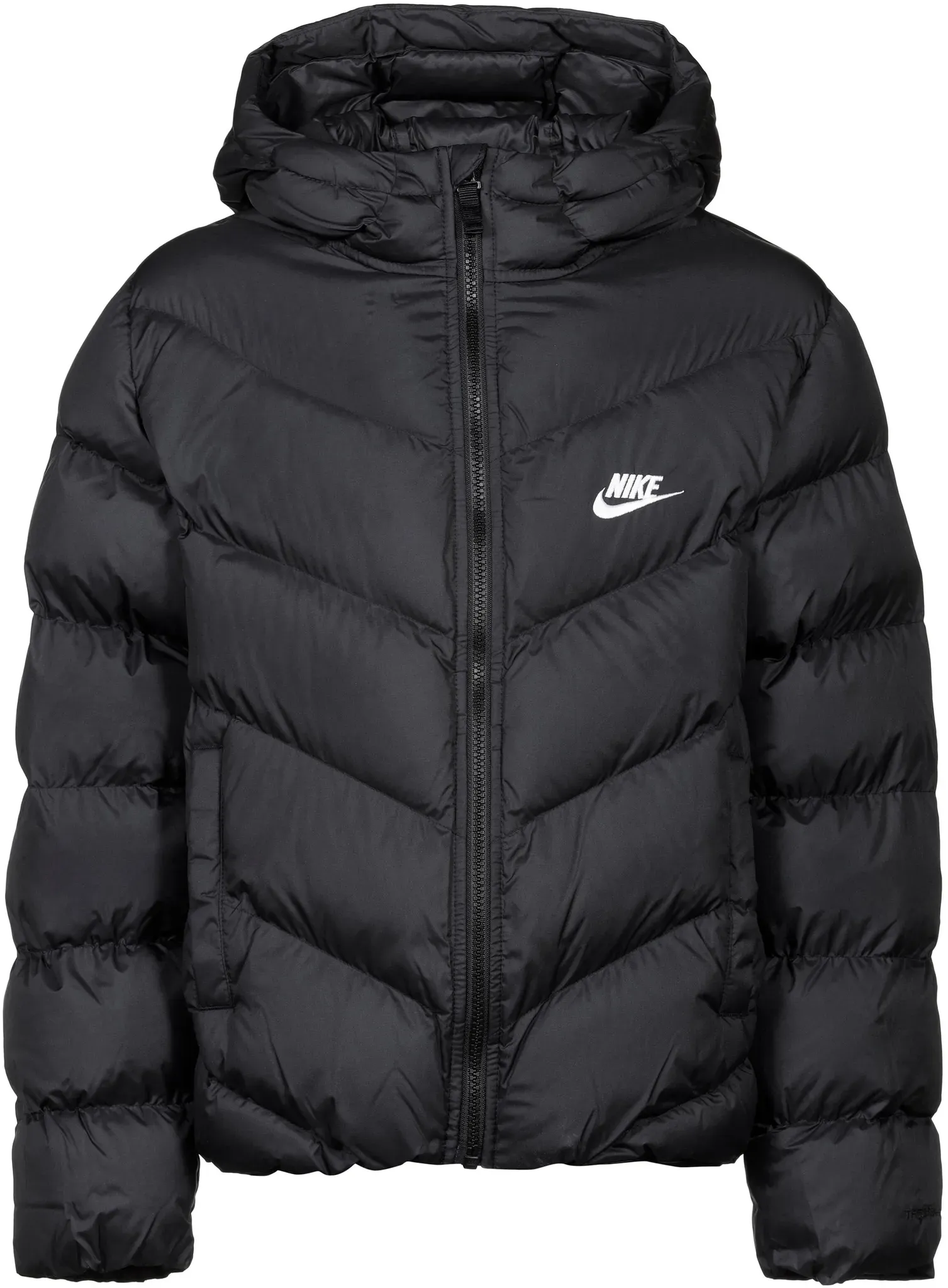 Nike NSW ADP Steppjacke Kinder in black-white, Größe 140/146 - schwarz