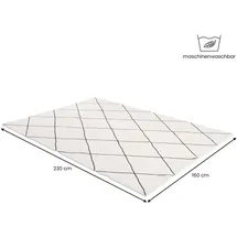Idimex IDIMEX, Teppich, Rhomb (230 x 160 cm)