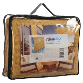 Relaxdays Sonnensegel, HDPE Beige
