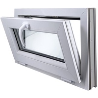 ECOPROF Kipp - Kellerfenster | Kunststoff Fenster | Gartenhaus Fenster | Maße: 70x40 cm (700x400 mm) | Farbe: Weiß | 70mm Profil