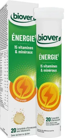 Biover Energie Orangengeschmack 20 Brausetabletten