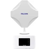 Falcon EVO LTE Router 5G Mobiles Breitband-Internet-System, 5G-fähige MiMo highspeed Internet Antenne für Wohnmobile und Wohnwagen mit 150Mbit/s mobilem 4g Router CAT4 WLAN Router mobiles WLAN