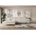 altdecor Ecksofa Cord mit Schlaffunktion 2-Sitzer Creme