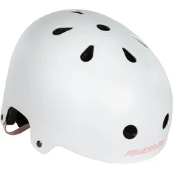 Schutzhelm POWERSLIDE "PS Urban" Gr. 58,5, weiß (rosa, weiß), Helme, 61 Kopfumfang: -