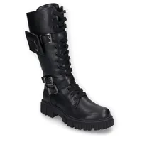 Dockers by Gerli Schnürstiefel Frauen Stiefeletten,schnürboots,langschaftstiefel,schnürung,boots,stiefel,bootee,schwarz,36 EU - 36