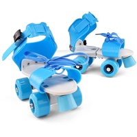 Sunydog Verstellbare Größe Kinder Rollschuhe Zweireihige Schlittschuhe Skateschuhe Doppelräder Schlittschuhe für Anfänger Mädchen Jungen