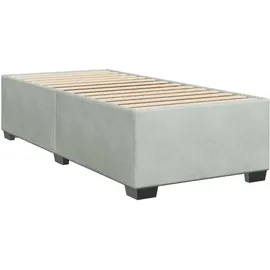vidaXL Boxspringbett 90 x 200 cm Hellgrau