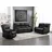 vente-unique Couchgarnitur Relax 3+2+1 - Kunstleder - schwarz
