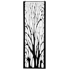 prestige home living outdoor Metallpaneel 150 x 50 cm Schwarz/Flieder
