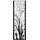 prestige home living outdoor Metallpaneel 150 x 50 cm Schwarz/Flieder