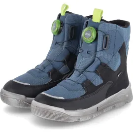 superfit Jungen Mars Warm Gefütterte Gore-tex Schneestiefel, Blau Schwarz 8010, 30 EU