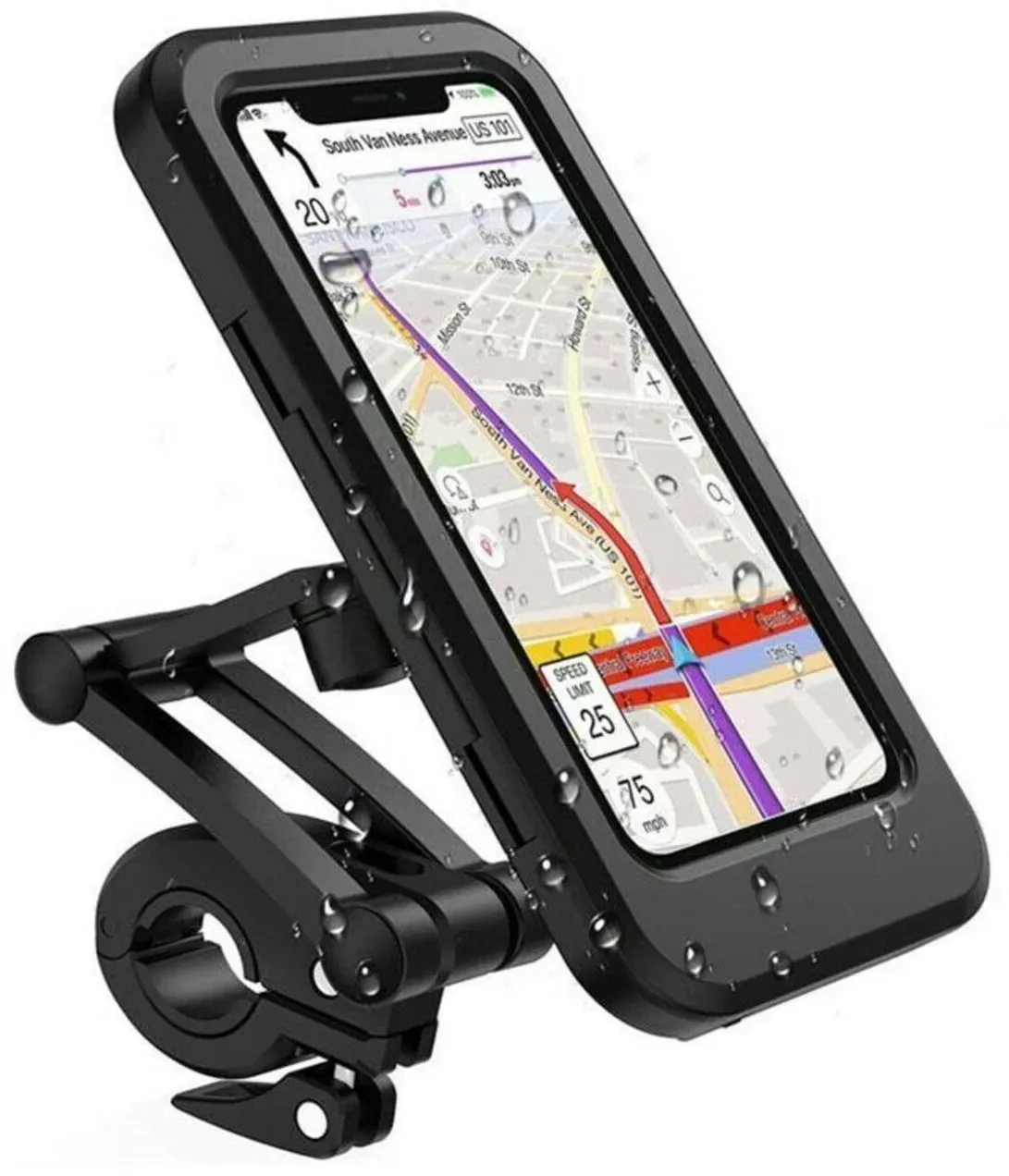 Fahrrad Motorrad Handy Halterung Halter Smartphone bis 6,7 Zoll 360°