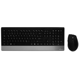 MediaRange Highline Wireless Tastatur DE Set schwarz (MROS105)