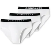SCHIESSER Slips Weiß L 3er Pack