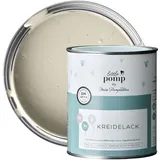 MissPompadour Kreidefarbe für Möbel Beige & Warm 750ml - Holzfarbe, Holzlack matt innen - Möbellack, Möbelfarbe ohne Schleifen - Kreidefarbe für Holz, Metall, Kunststoff - LittlePomp