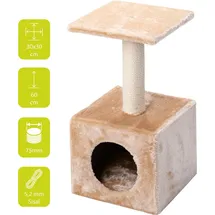 EBI Kratzbaum Classic Abey 30 x 30 x 60 cm creme