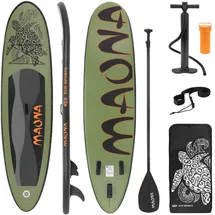 ECD Germany SUP Board Stand Up Paddle Board 308 x 78 x 10 cm olive