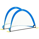 vidaXL Kinder Fußballtore 2 Stk. Aufbewahrungstasche 183x117,5x120,5cm