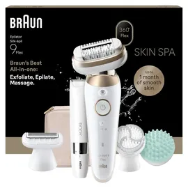 Braun Silk·épil 9 Flex SkinSpa 9-481 3D Wet & Dry  weiß/gold