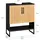 SoBuy Waschbeckenunterschrank 60 x 70 cm Schwarz