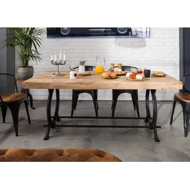 MASSIVMOEBEL24.DE Esstisch Altholz 240x100x80 lackiert INDUSTRIAL #30