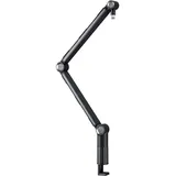 Cherry NGALE BOOM ARM, Robuster Mikrofonarm aus Aluminium, Integriertes Kabelmanagement, 3/8 Zoll Gewinde (5/8 Zoll Gewinde-Adapter inkl.), Schwarz