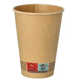 Papstar Pappbecher 0,2 l Braun 1000 St.