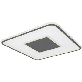 ETC Shop Tageslicht Deckenleuchte 1x LED 46 W quadratisch grau
